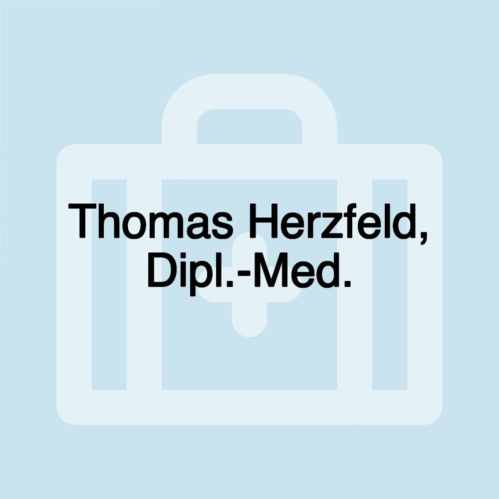 Thomas Herzfeld, Dipl.-Med.