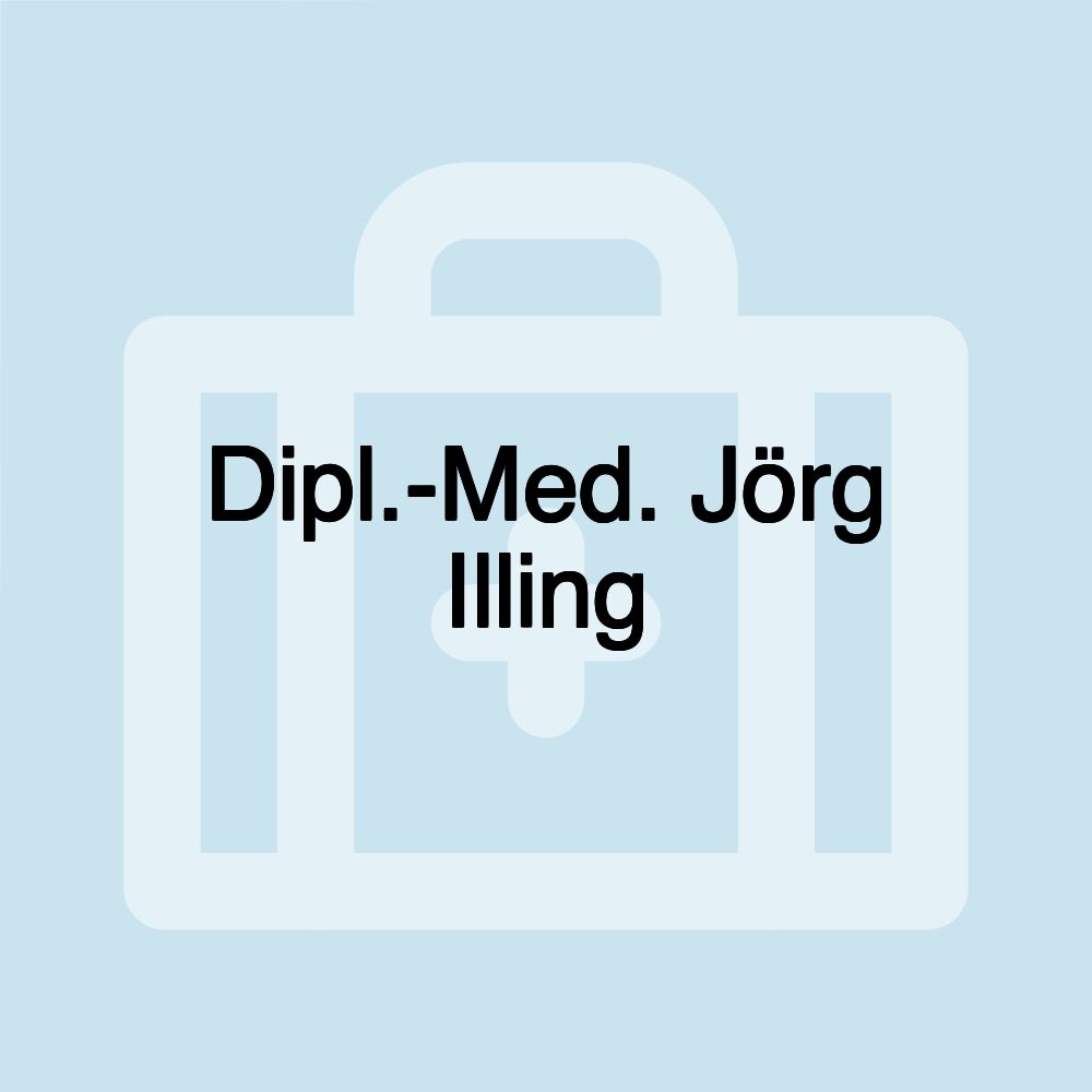 Dipl.-Med. Jörg Illing