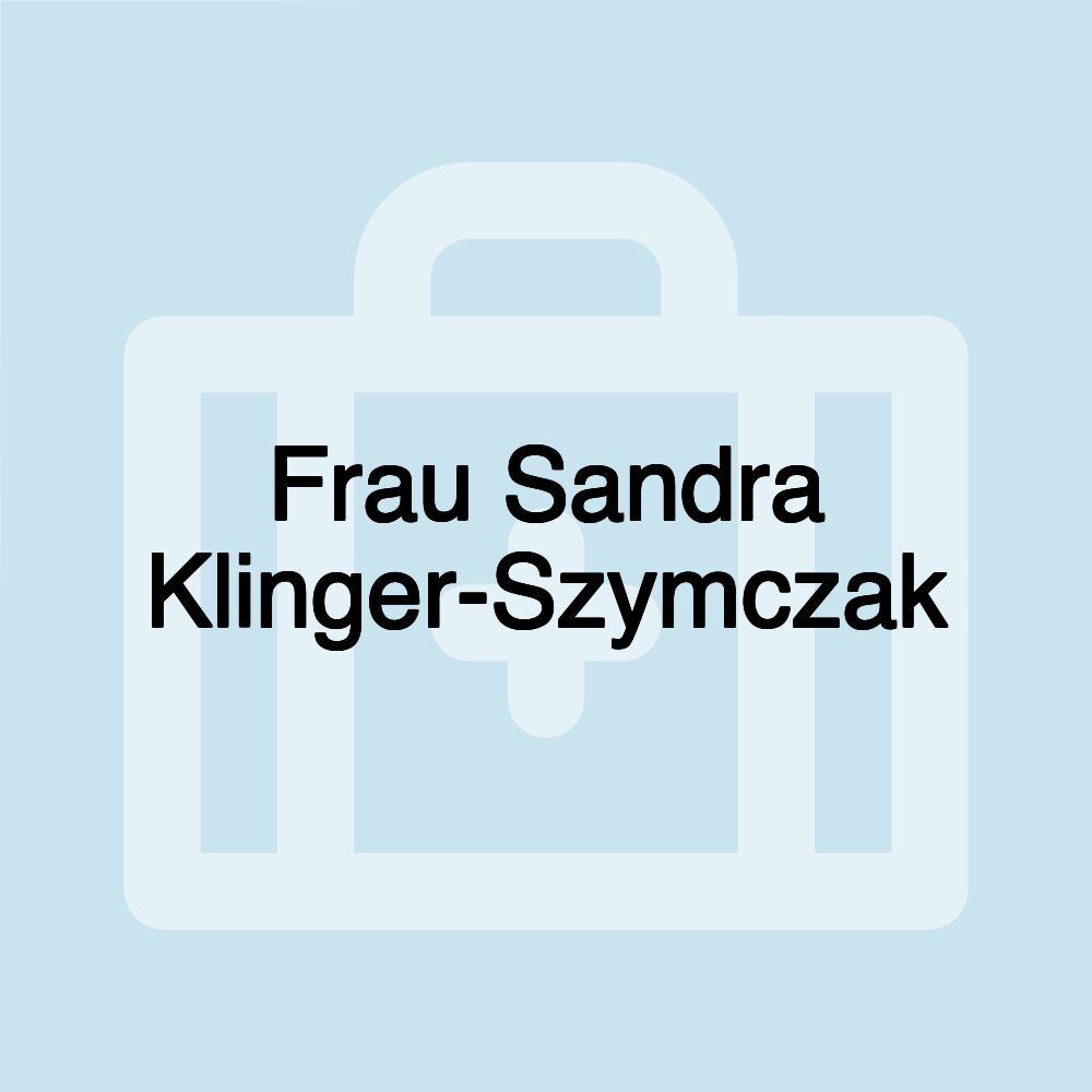 Frau Sandra Klinger-Szymczak