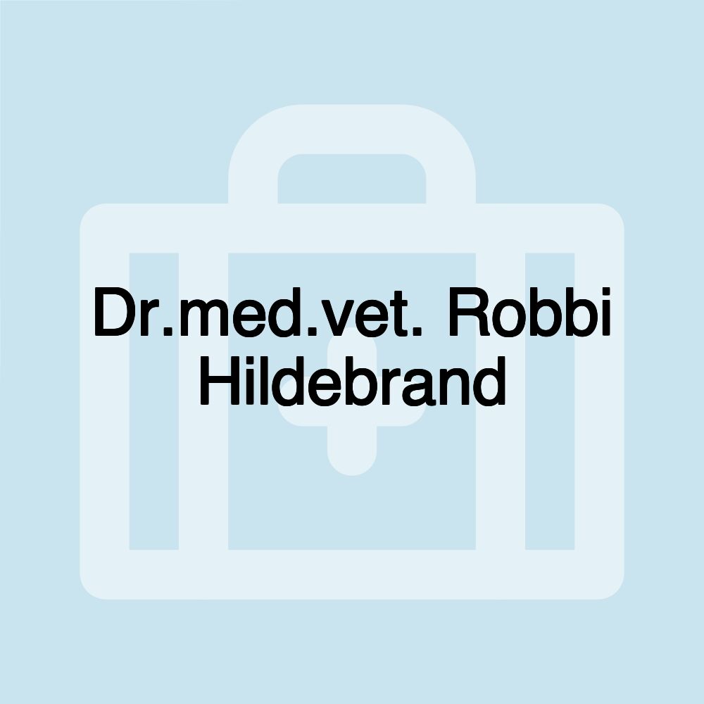 Dr.med.vet. Robbi Hildebrand