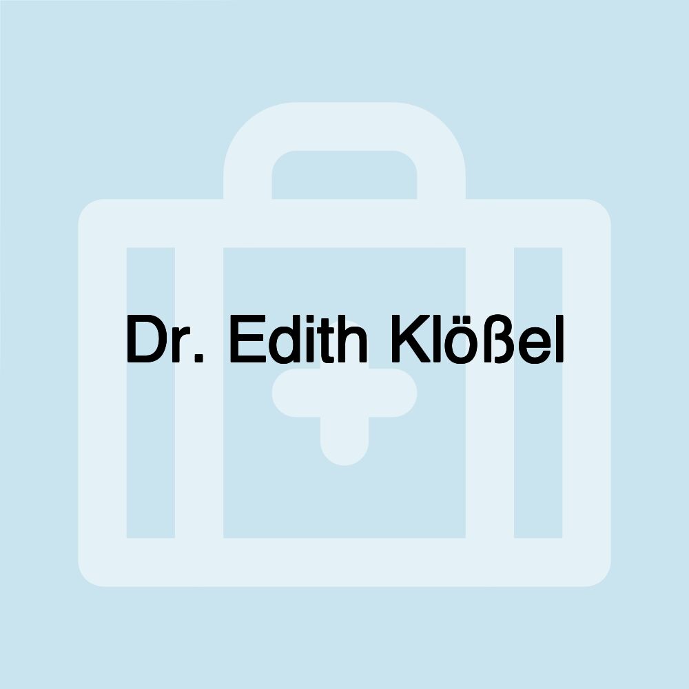 Dr. Edith Klößel