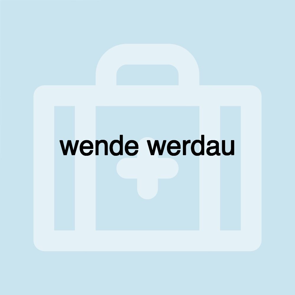 wende werdau