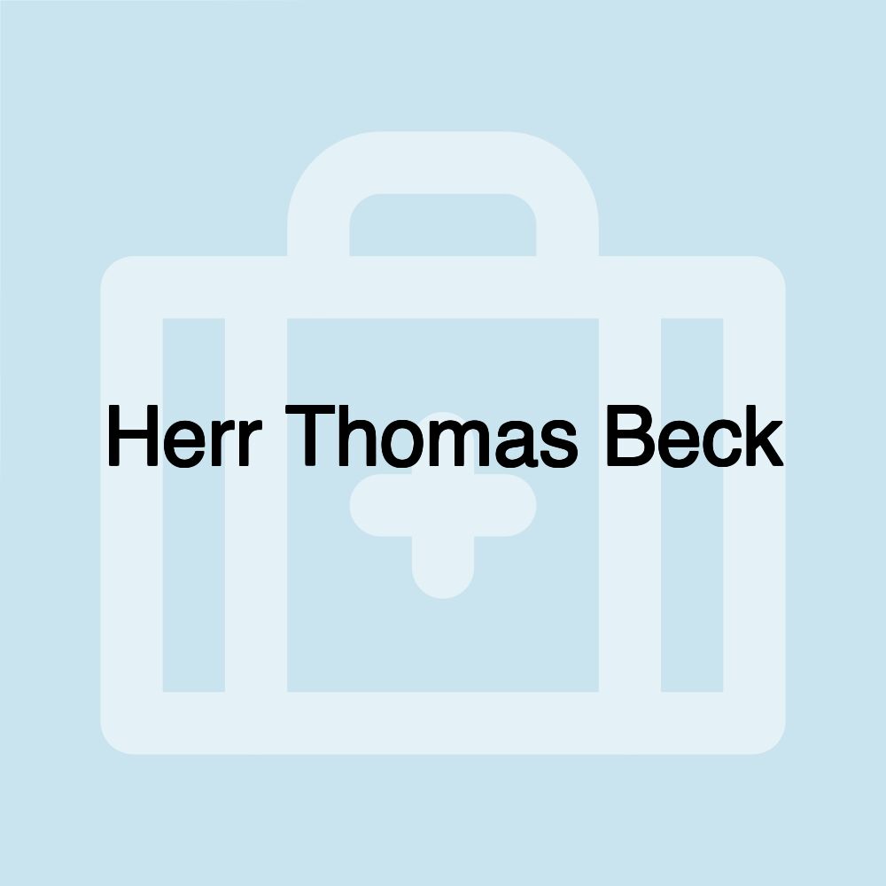 Herr Thomas Beck