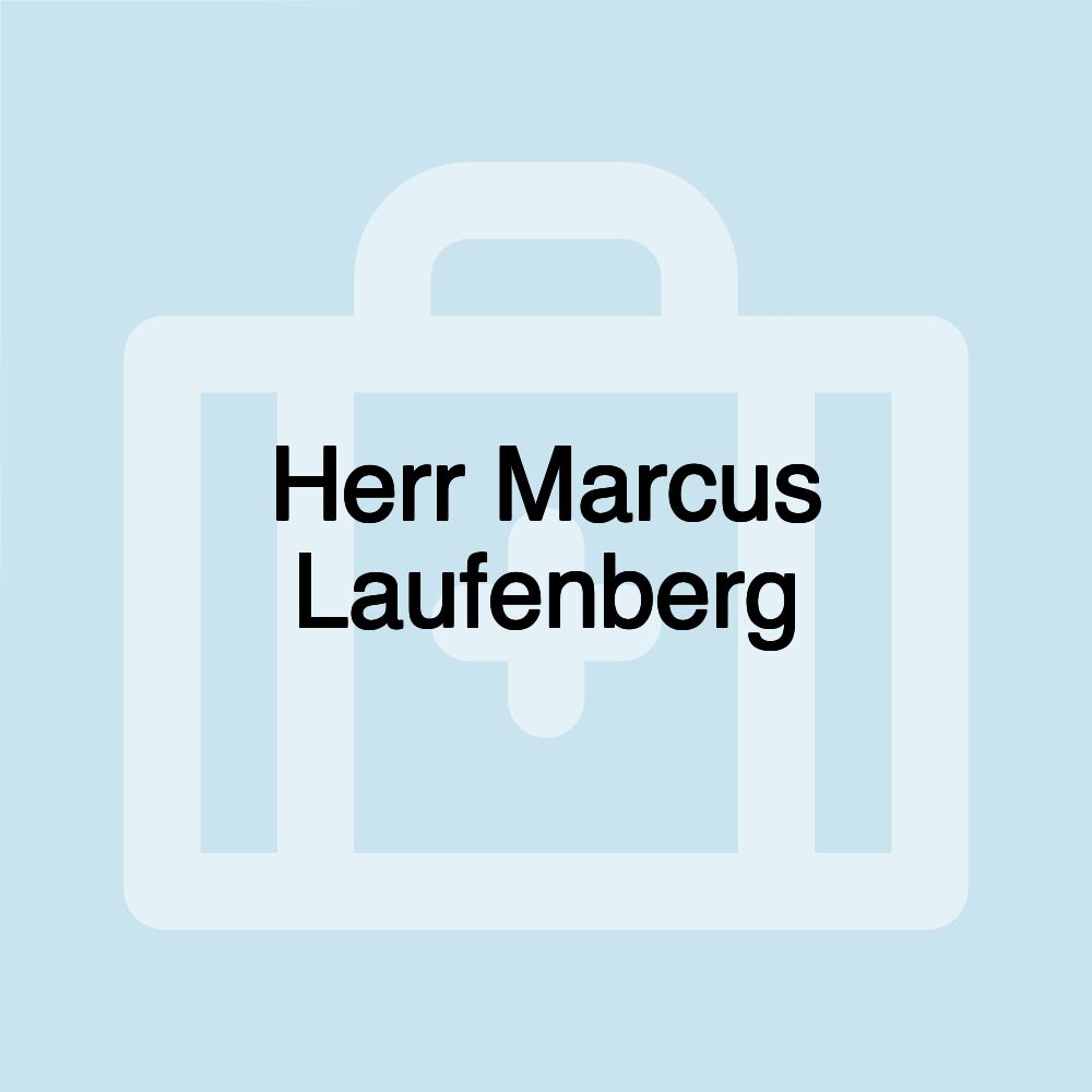 Herr Marcus Laufenberg