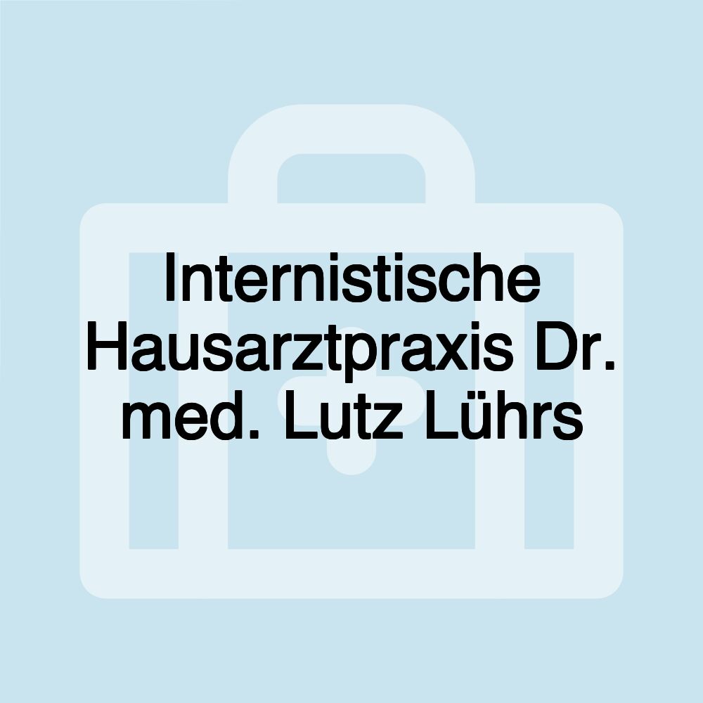 Internistische Hausarztpraxis Dr. med. Lutz Lührs