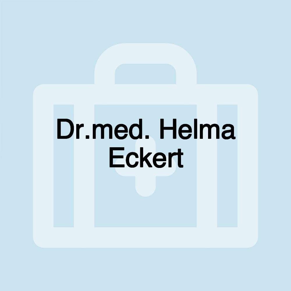 Dr.med. Helma Eckert