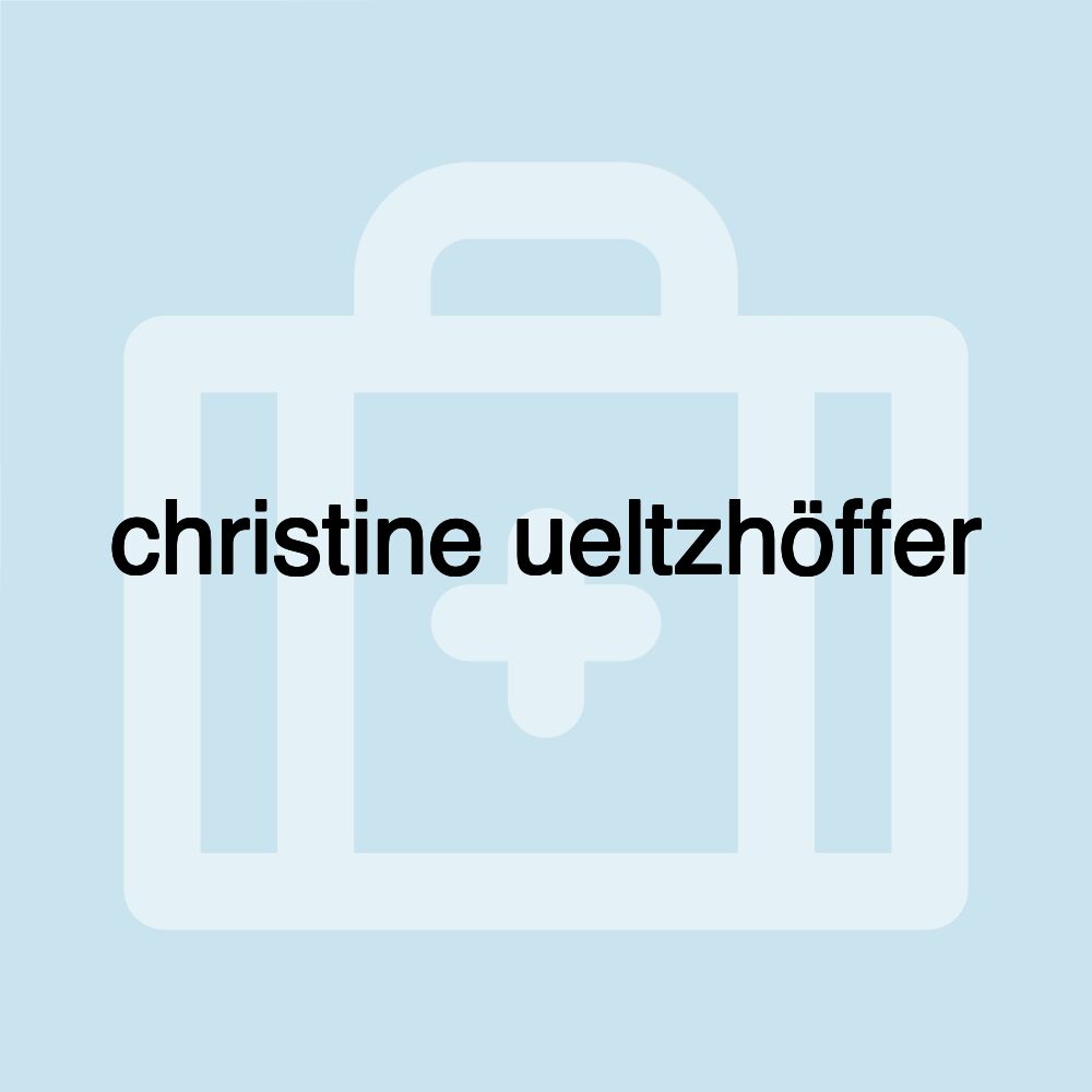 christine ueltzhöffer