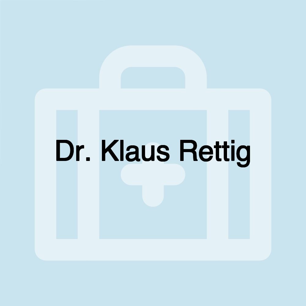 Dr. Klaus Rettig