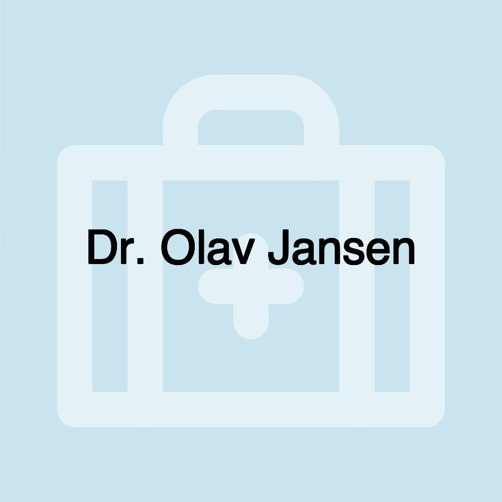 Dr. Olav Jansen