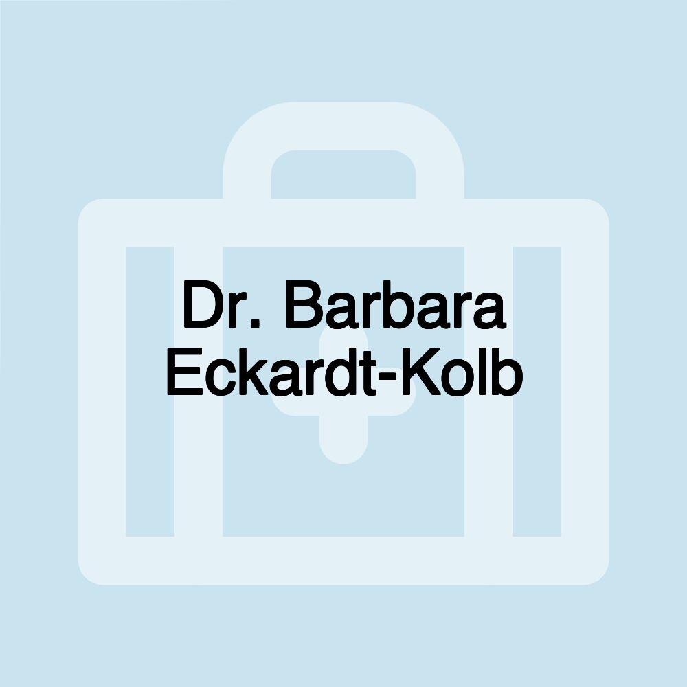 Dr. Barbara Eckardt-Kolb