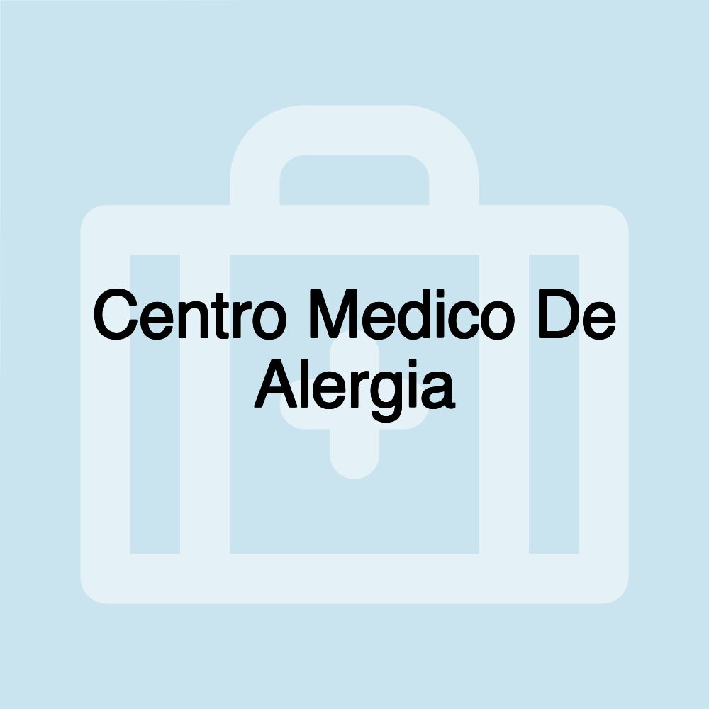 Centro Medico De Alergia