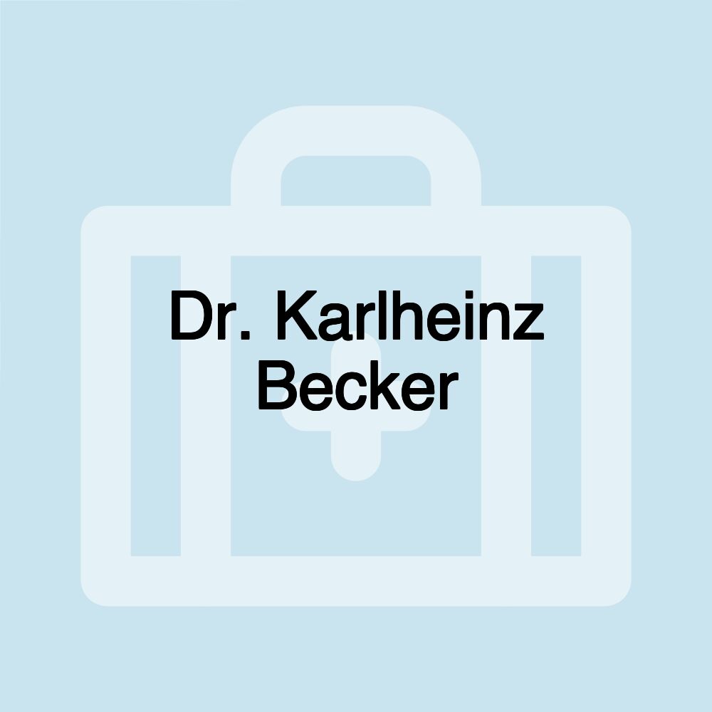 Dr. Karlheinz Becker