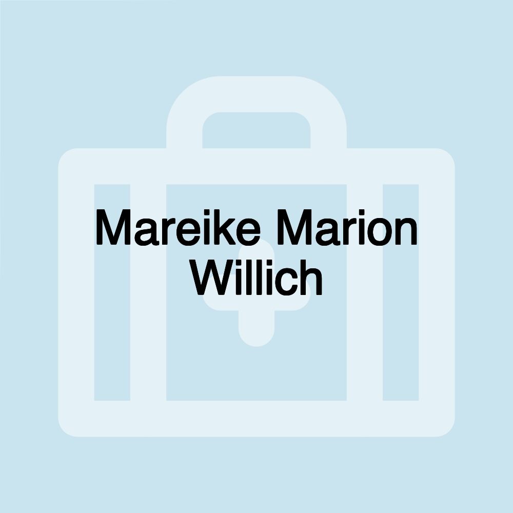 Mareike Marion Willich