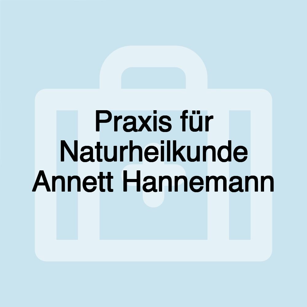 Praxis für Naturheilkunde Annett Hannemann