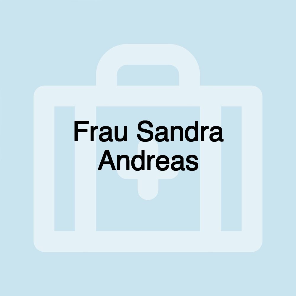 Frau Sandra Andreas