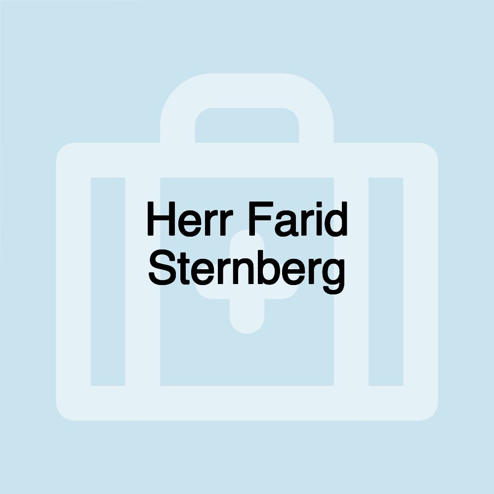 Herr Farid Sternberg