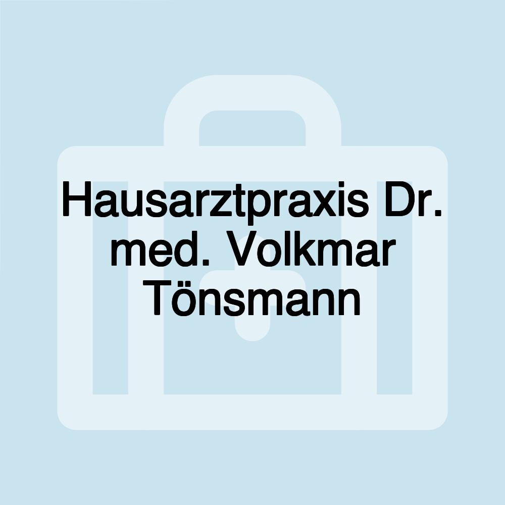 Hausarztpraxis Dr. med. Volkmar Tönsmann