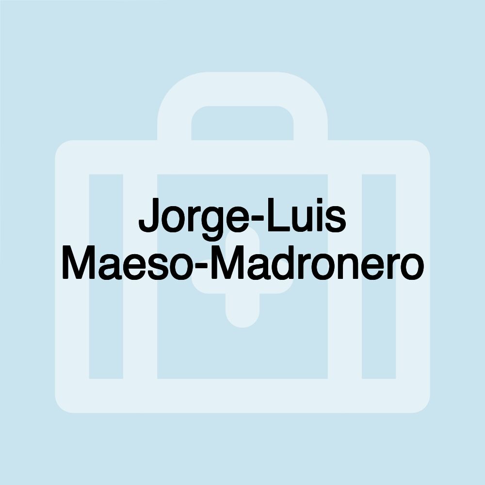 Jorge-Luis Maeso-Madronero