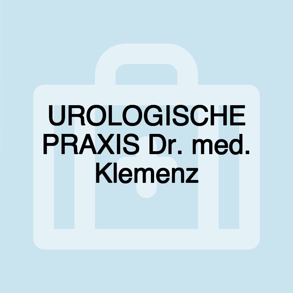 UROLOGISCHE PRAXIS Dr. med. Klemenz