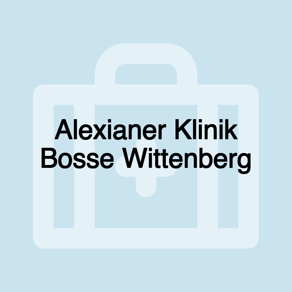 Alexianer Klinik Bosse Wittenberg