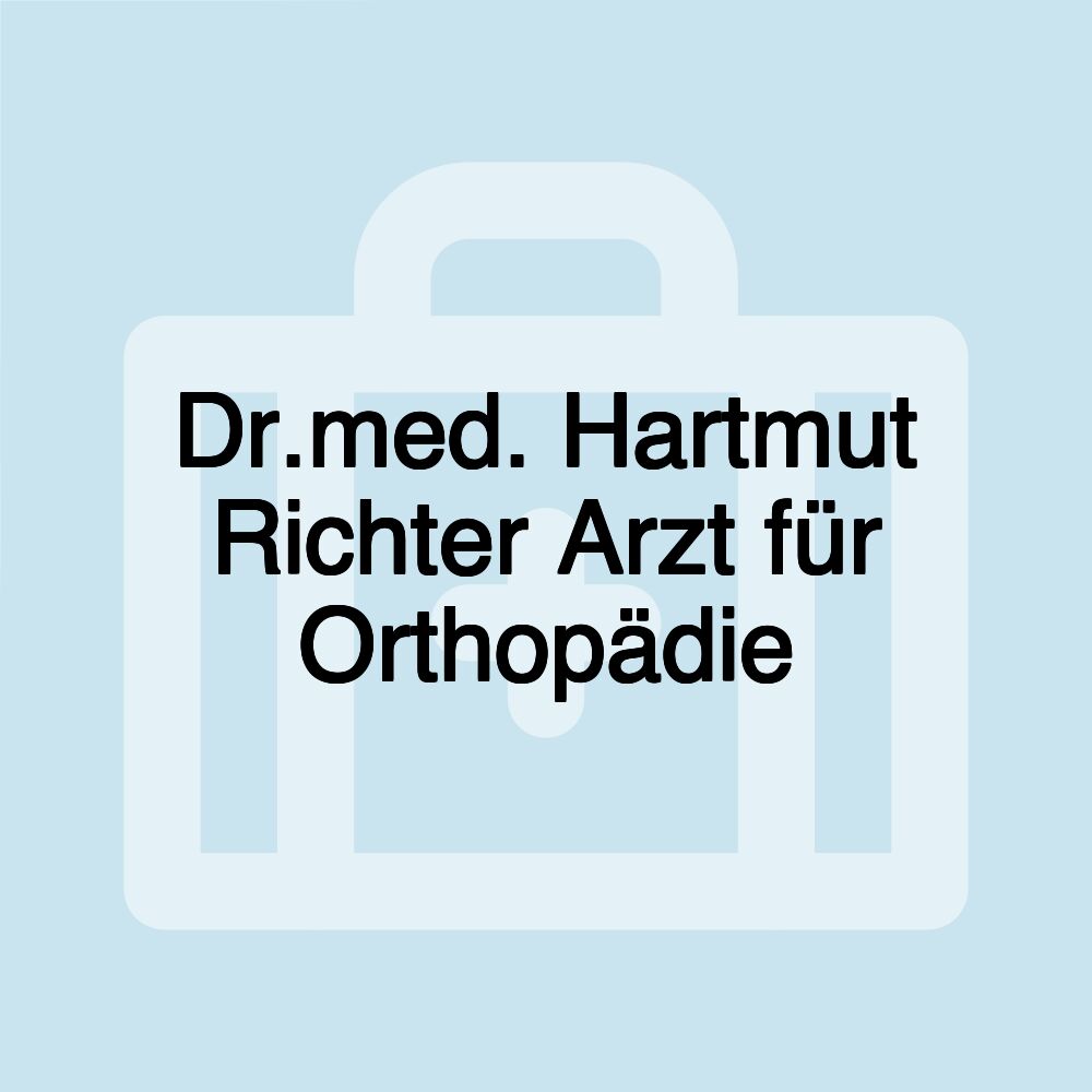 Dr.med. Hartmut Richter Arzt für Orthopädie