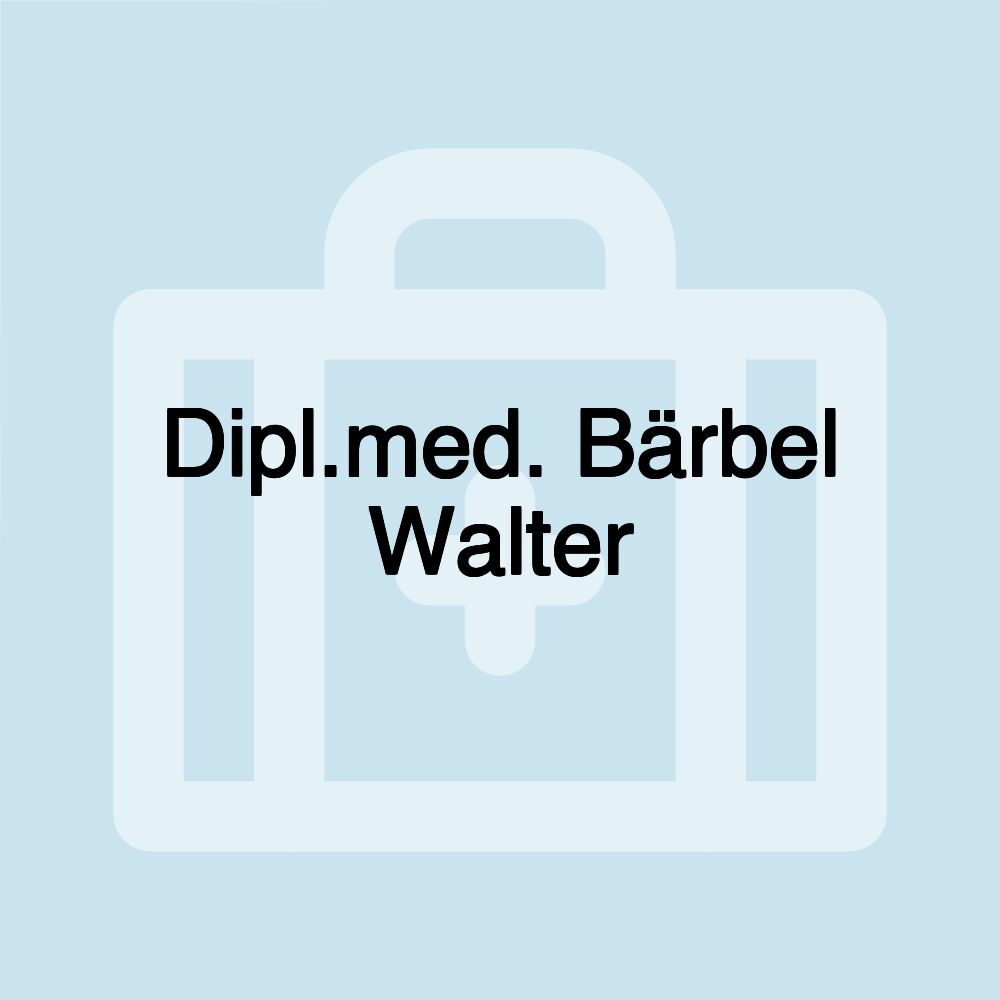 Dipl.med. Bärbel Walter