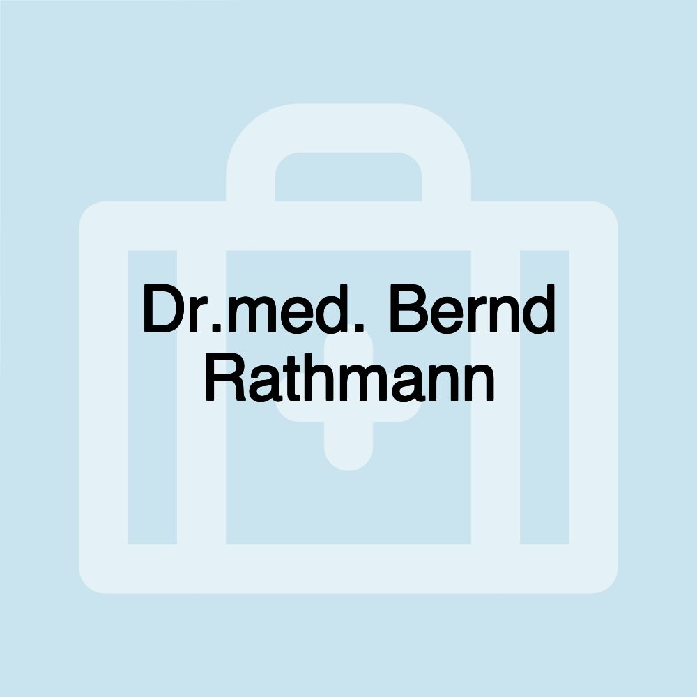 Dr.med. Bernd Rathmann