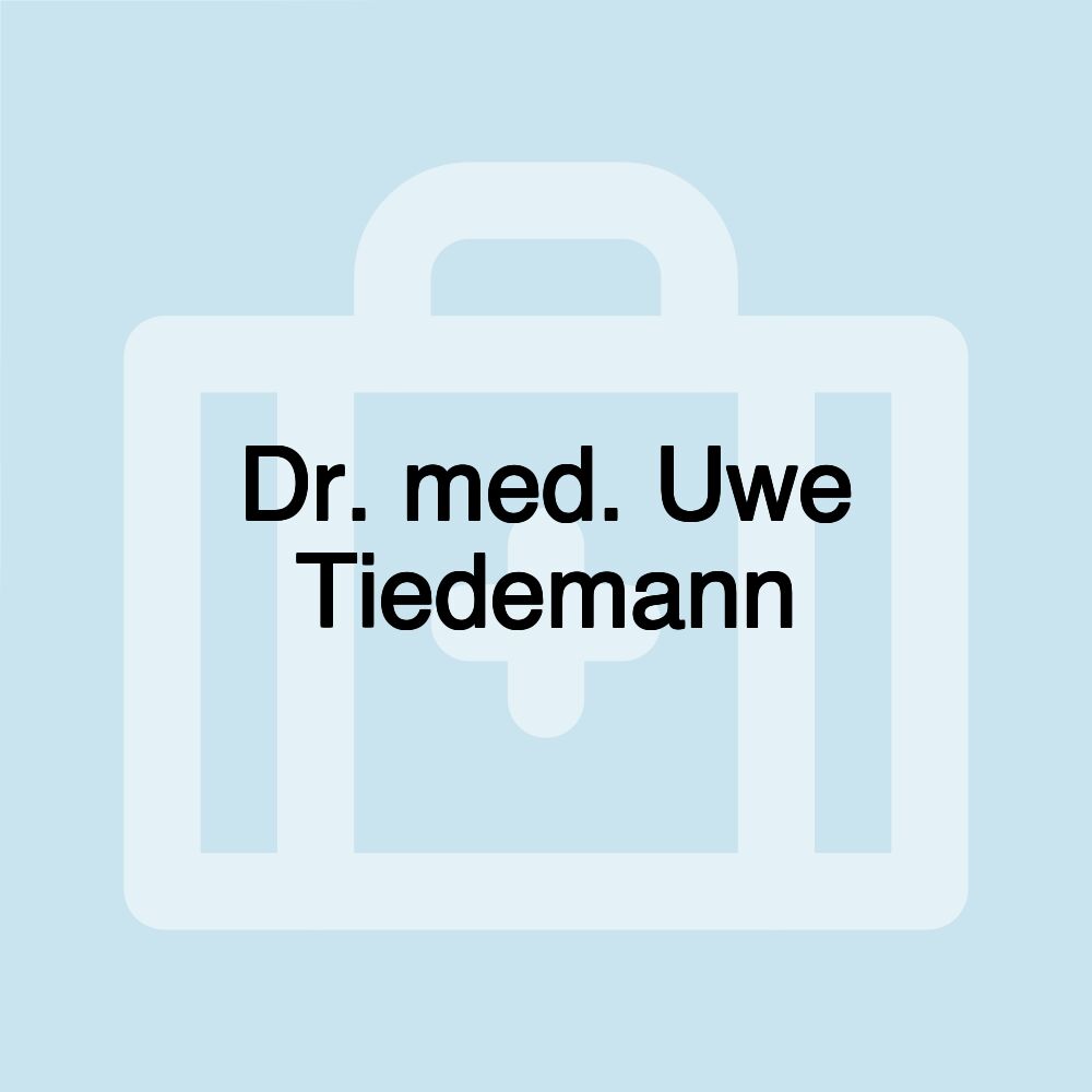 Dr. med. Uwe Tiedemann