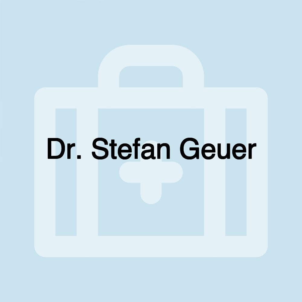 Dr. Stefan Geuer