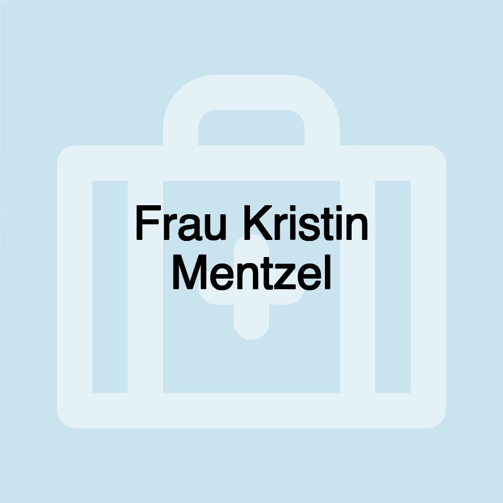 Frau Kristin Mentzel