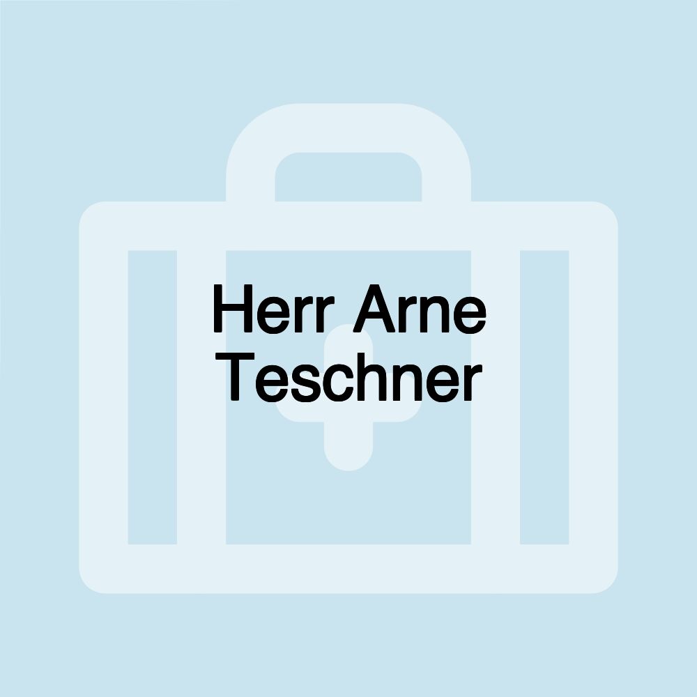 Herr Arne Teschner