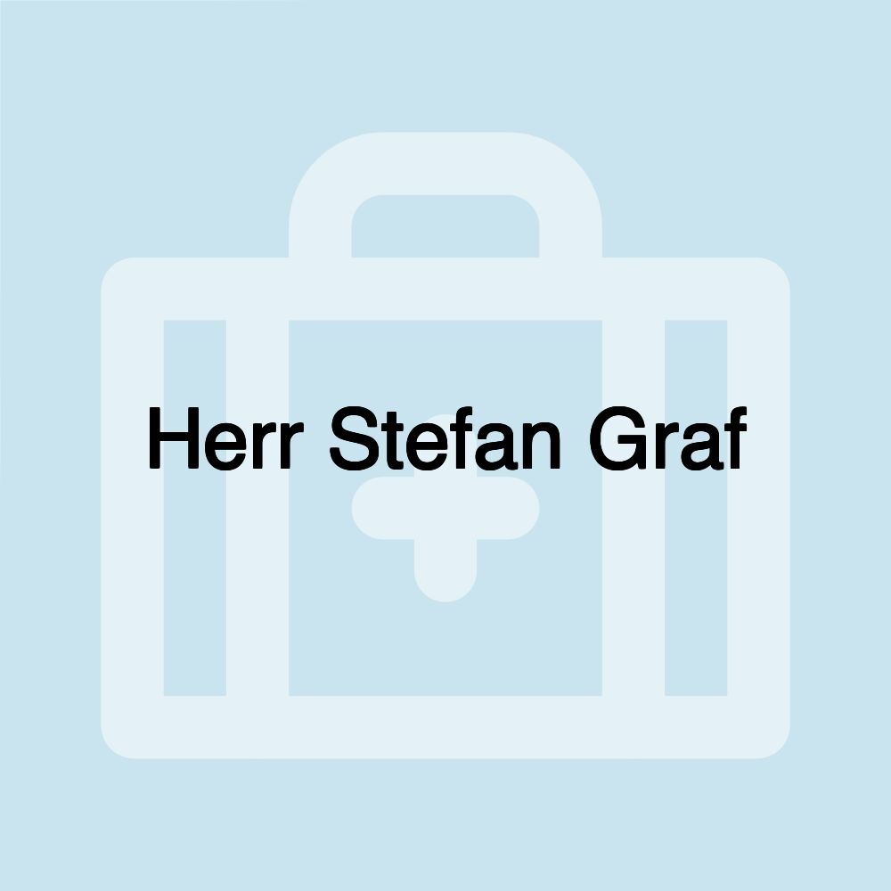 Herr Stefan Graf