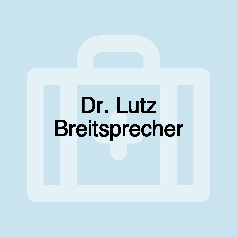 Dr. Lutz Breitsprecher