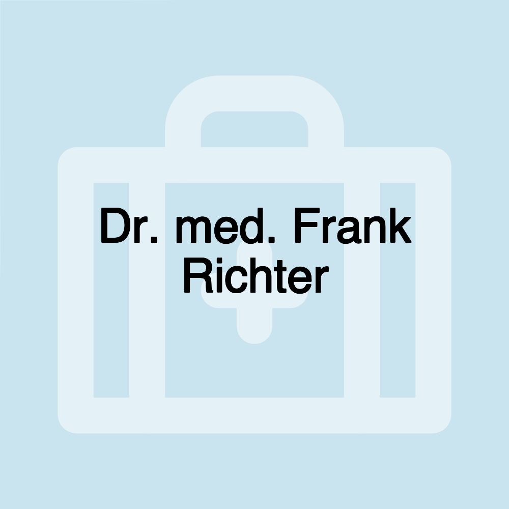 Dr. med. Frank Richter