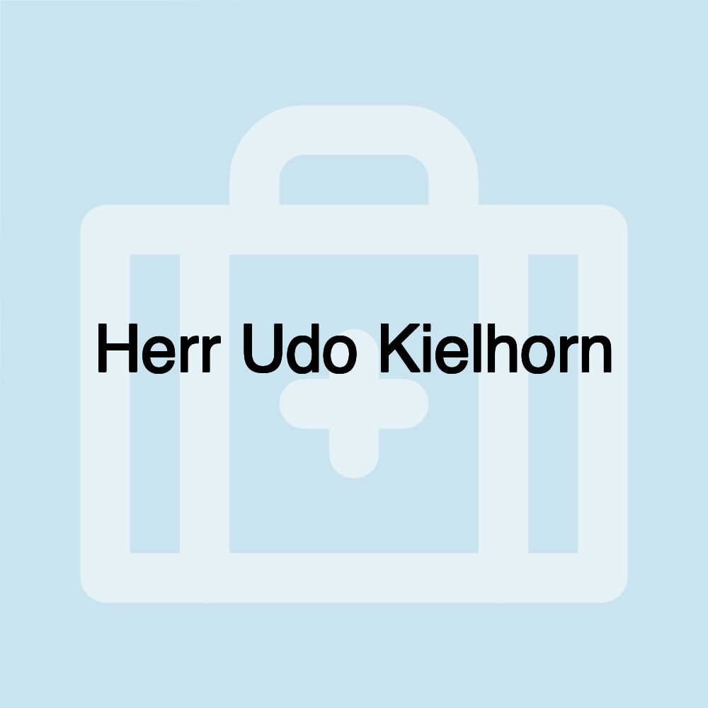 Herr Udo Kielhorn