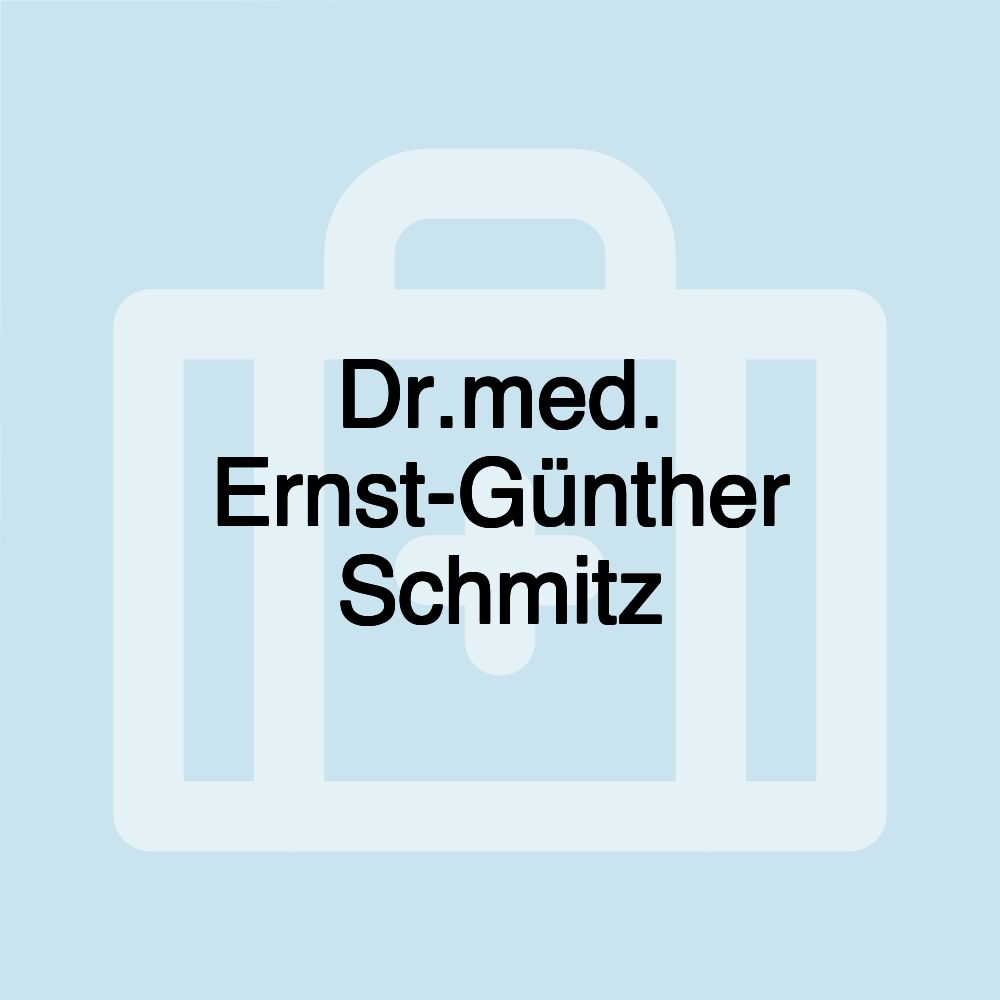 Dr.med. Ernst-Günther Schmitz