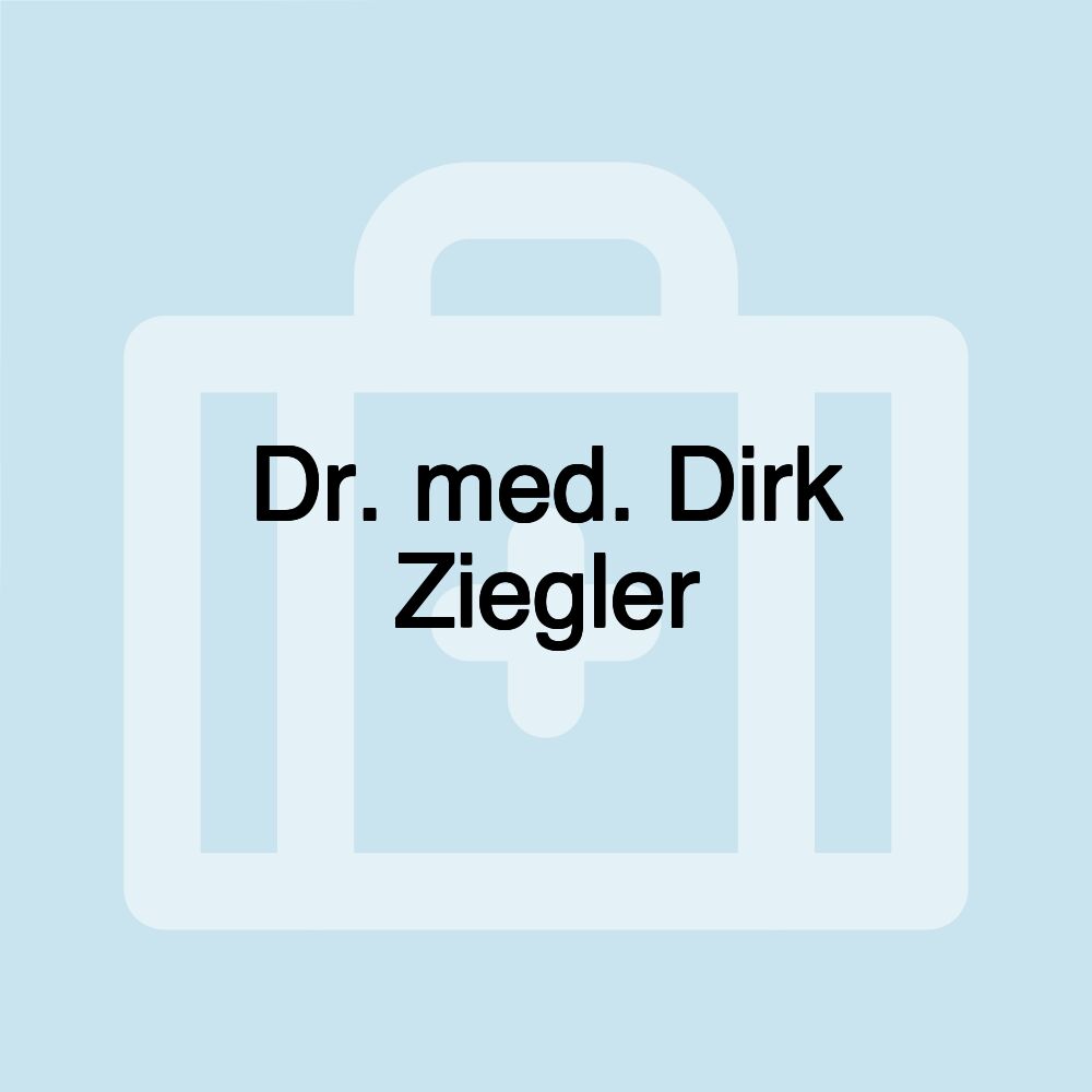 Dr. med. Dirk Ziegler