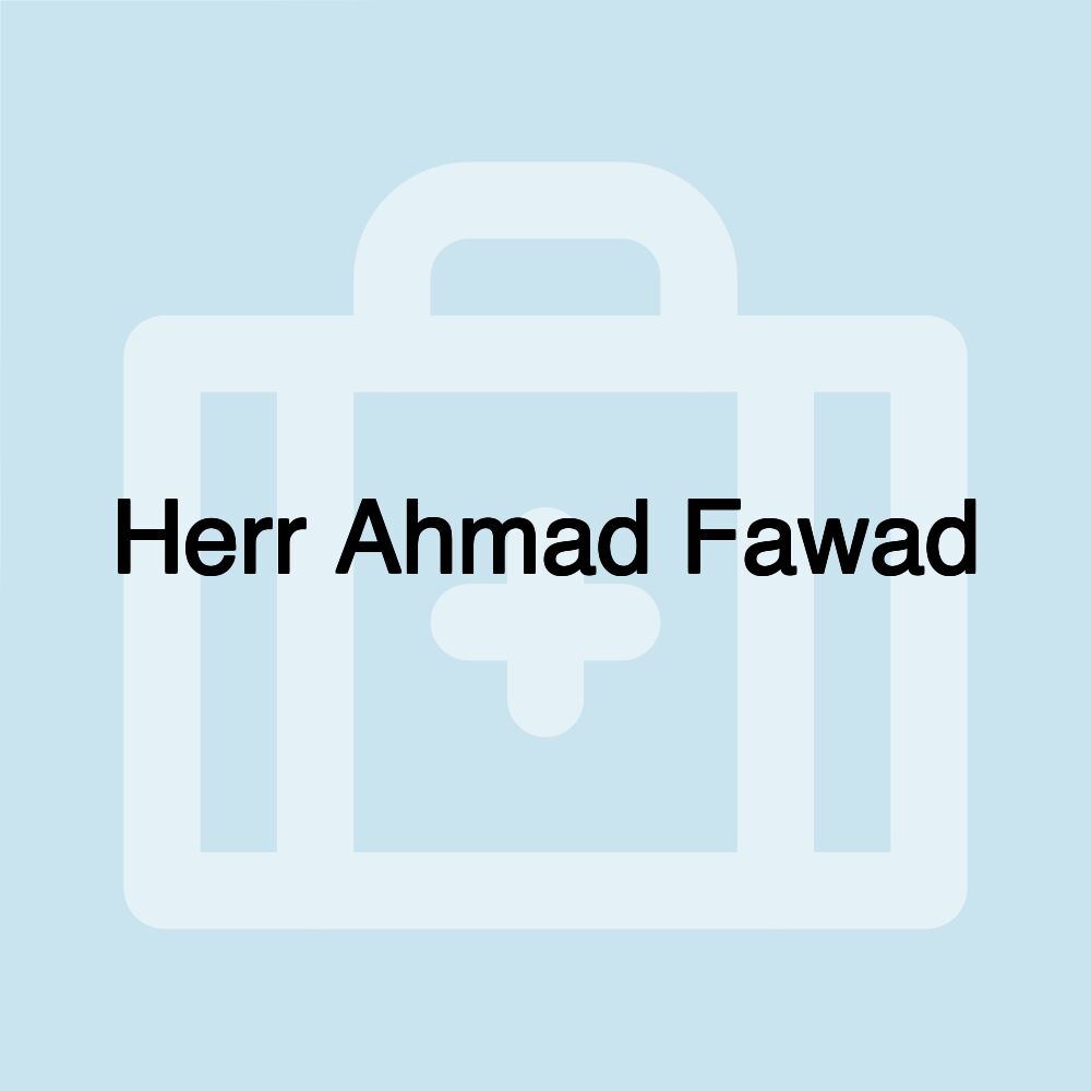 Herr Ahmad Fawad