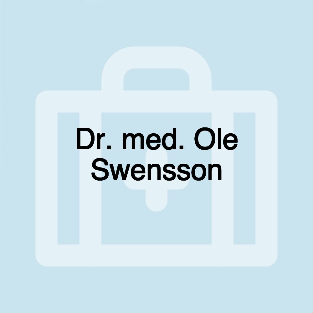 Dr. med. Ole Swensson