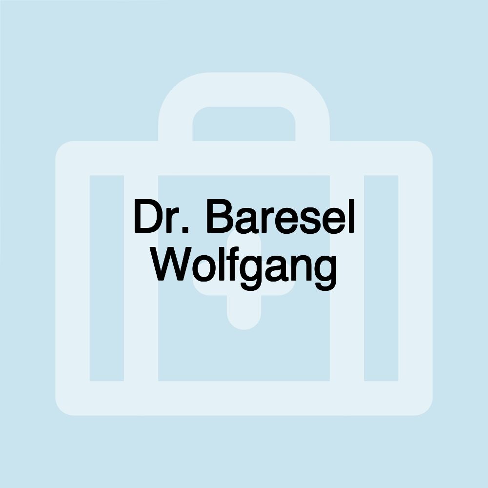 Dr. Baresel Wolfgang