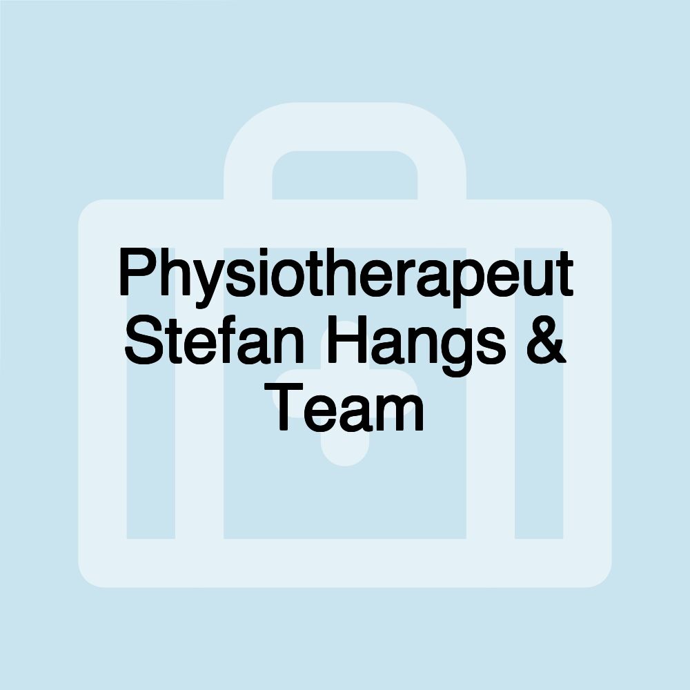 Physiotherapeut Stefan Hangs & Team