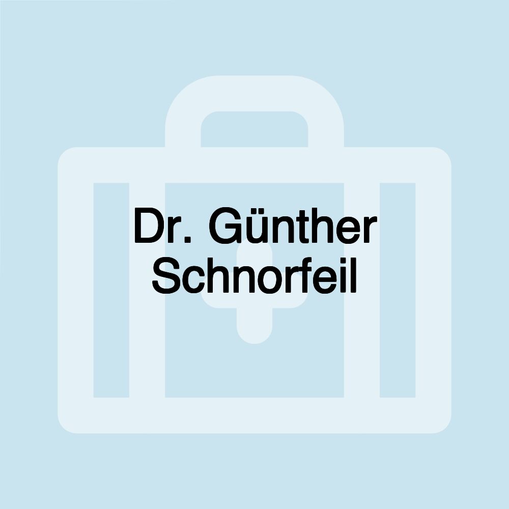 Dr. Günther Schnorfeil