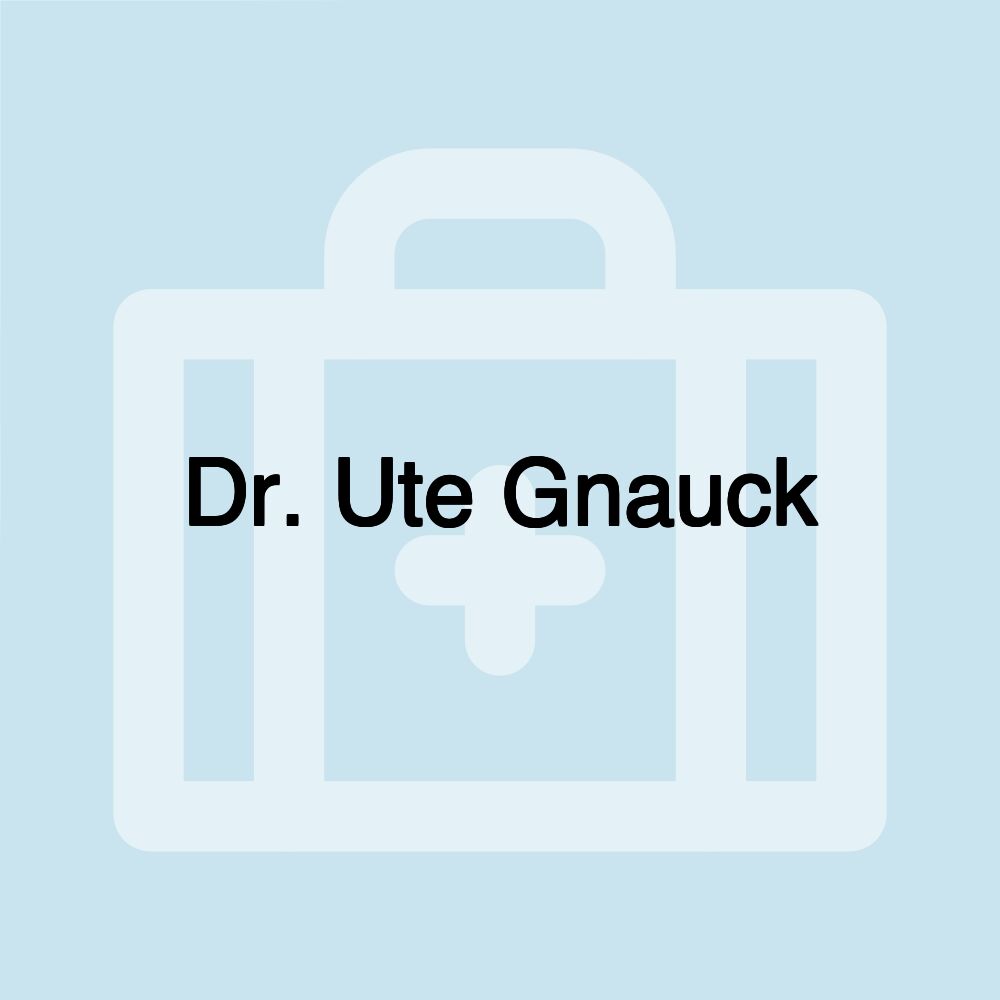 Dr. Ute Gnauck