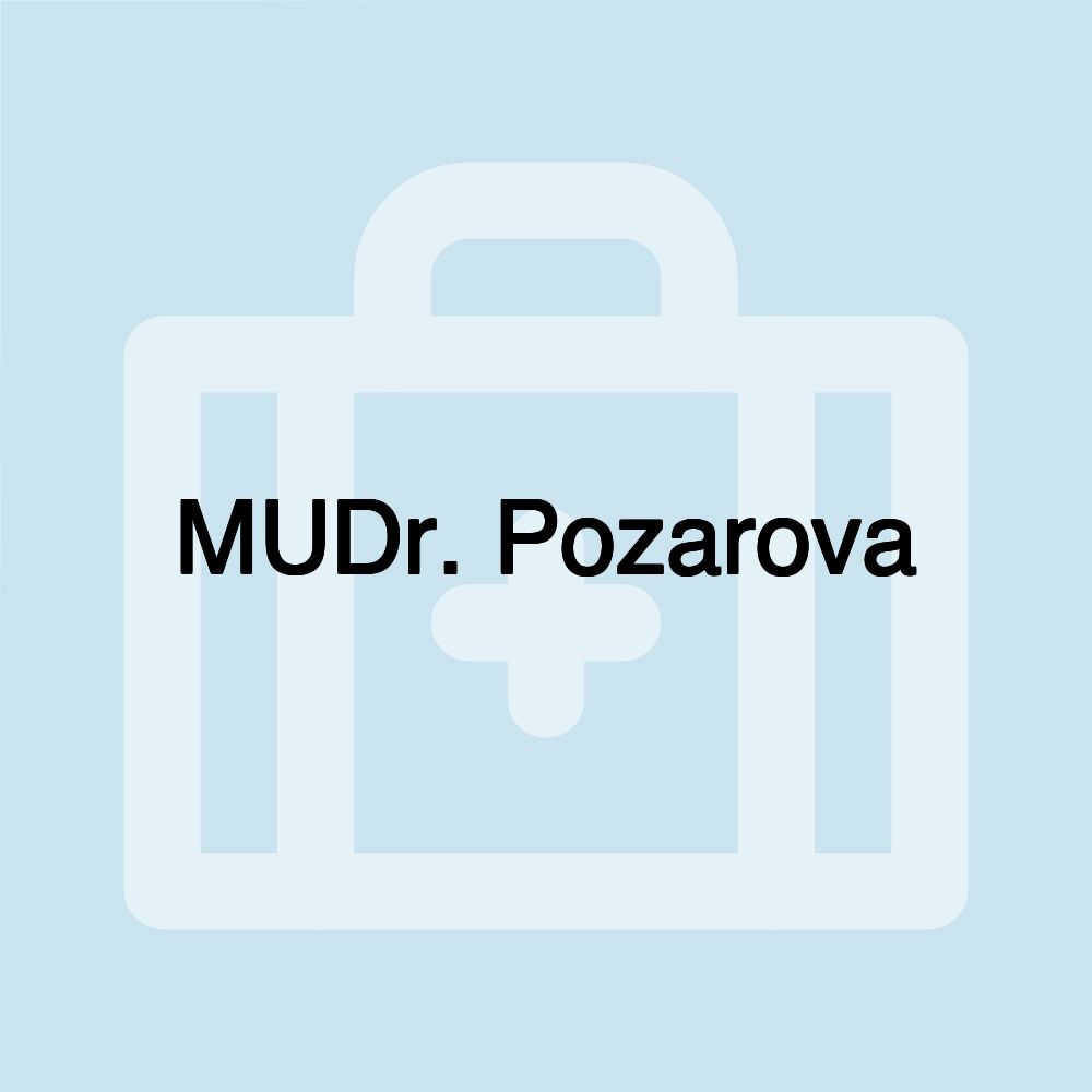 MUDr. Pozarova