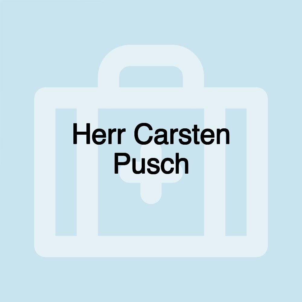 Herr Carsten Pusch