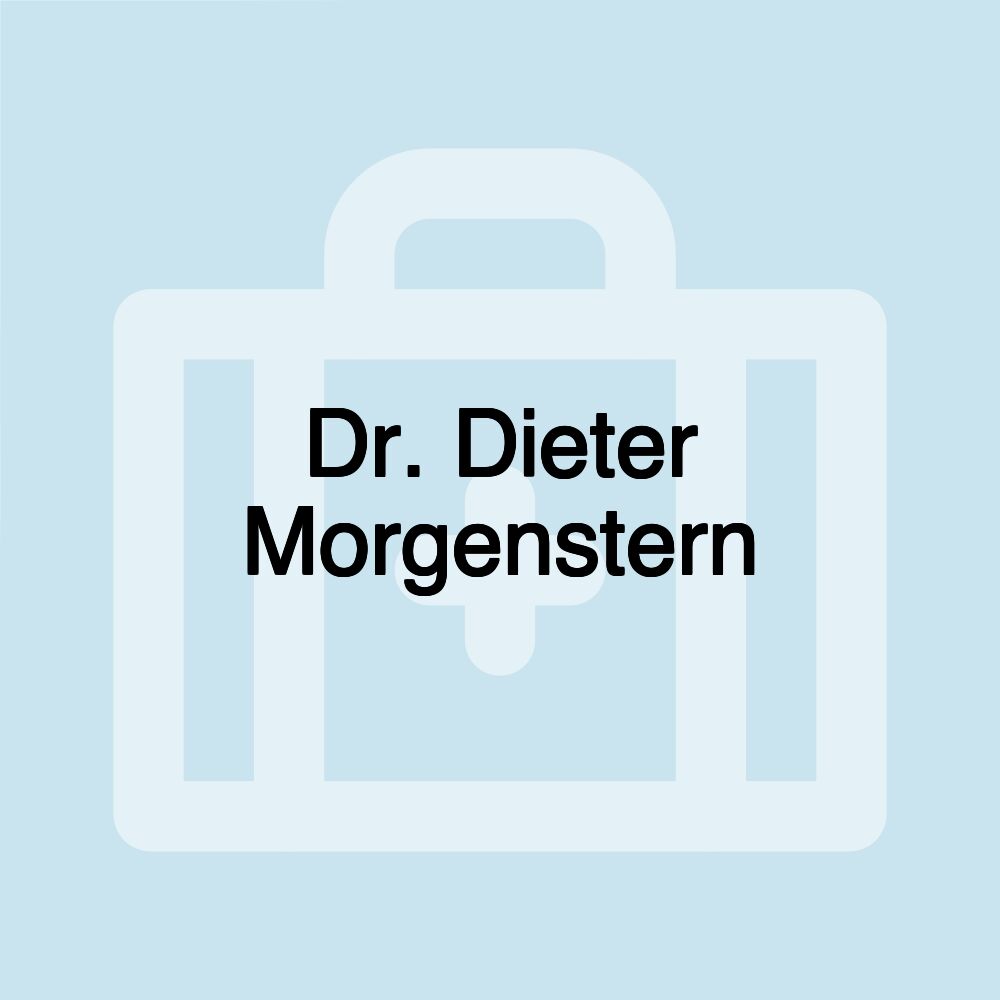 Dr. Dieter Morgenstern