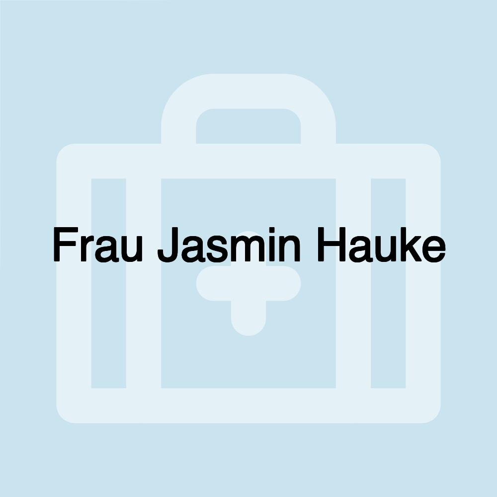 Frau Jasmin Hauke