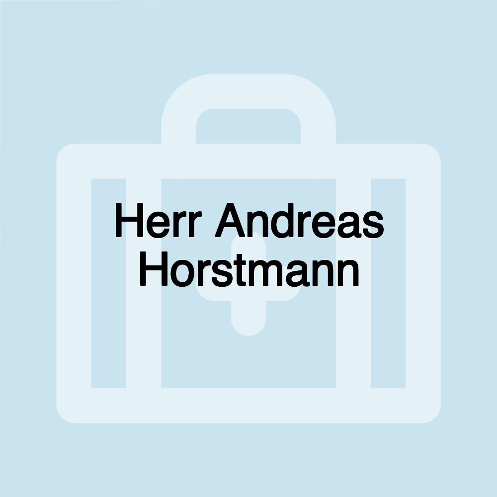 Herr Andreas Horstmann