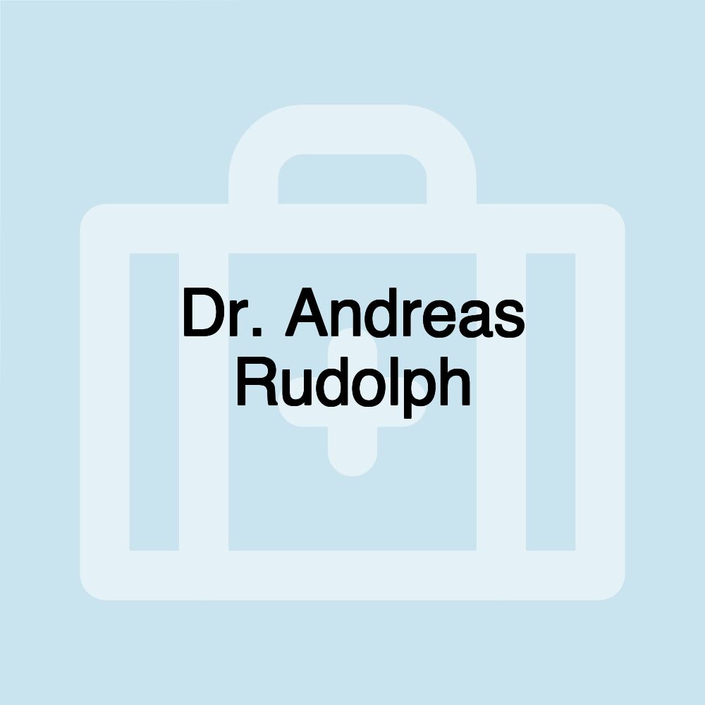 Dr. Andreas Rudolph