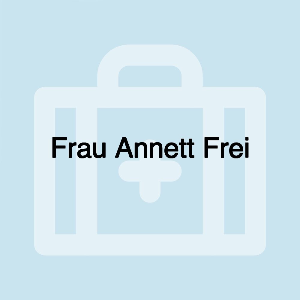 Frau Annett Frei